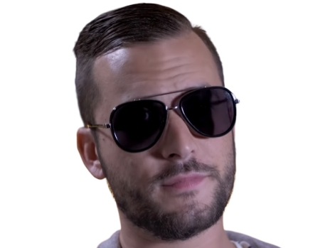 homme lunettes barbus