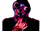 Sticker risitas immondice creepy par Jzuo