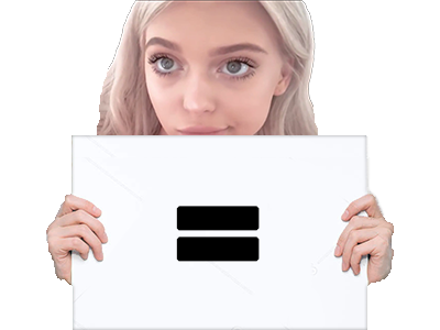 loren equivaut other gray panneau ange belle equivalence pancarte ado fille egal bebunw2 femme equality mignonne similaire meme