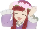 rire-fleurs-sourire-maria-kikoojap-couronne-de-fleur-mignon-anime-yori-shinsekai-cute