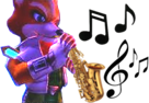 furry-fox-mccloud-tinnova-starfox-saxophone-jazz-notes-adventures-renard-musique
