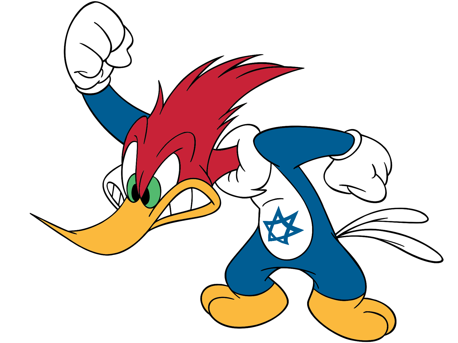 woodpecker nez bec risitas woody juif