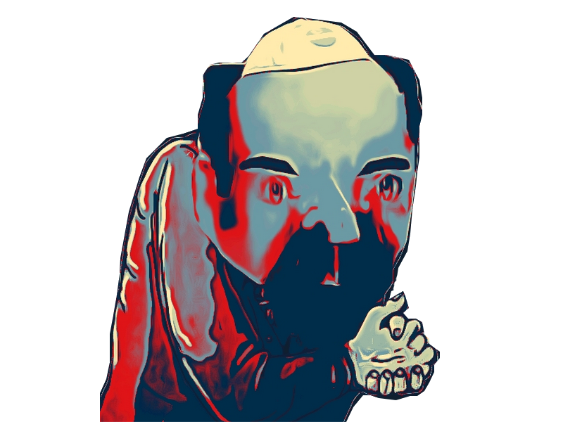 et juif calvitin bleu jvc rouge