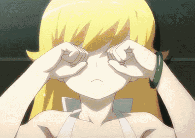 shinobu pleure snif kikoojap oshino