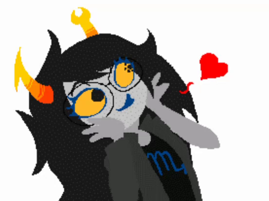 homestuck vriska lunettes coeur