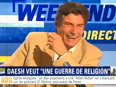 risitas pot journaliste rire jesus moqueur bfm islam guerre hasard chance tv