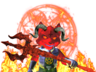 enfer-fourche-sataniste-antechrist-trident-pentacle-adventures-mccloud-renard-fox-malefique-demon-tinnova-furry-666-satan-enfers-starfox-diable