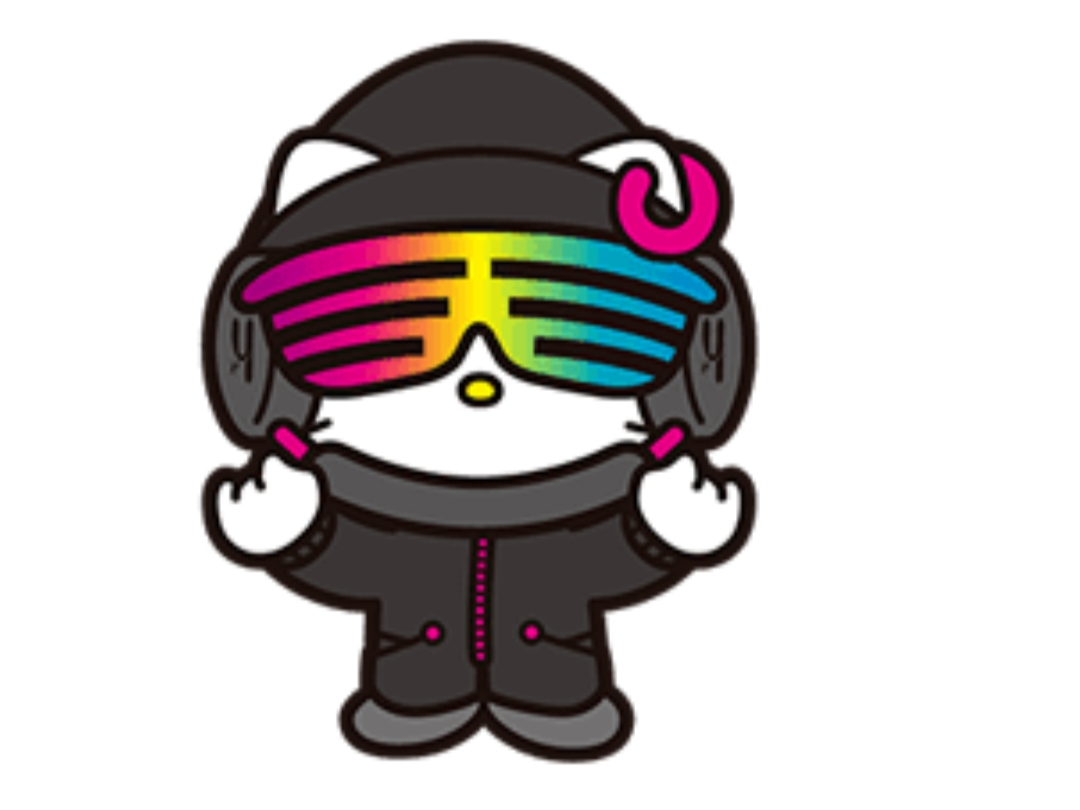 capuche lunettes kitty