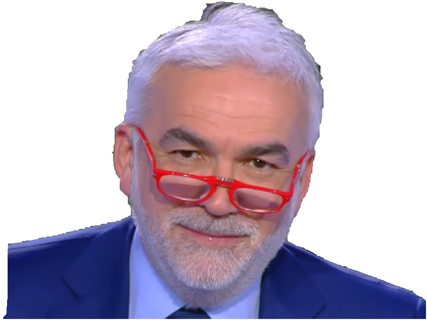 bg costume regard praud pascal risitas lunette tele pro serieux