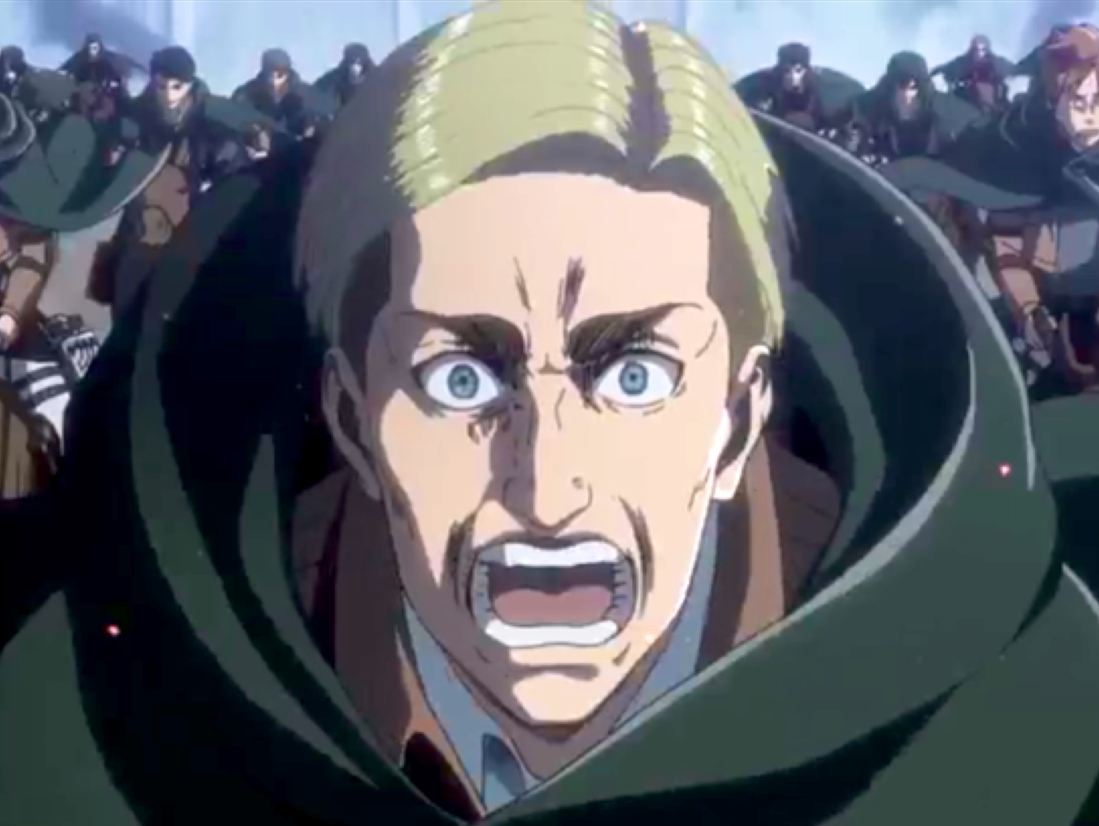 titans badass attack suicide des kyojin erwin snk bestial attaque guerrier kikoojap guerre shingeki sieg legende on rivaille livai beast charge zege smith titan no levi manga cri