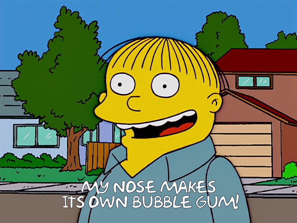 ralph bulle genie wiggum nez