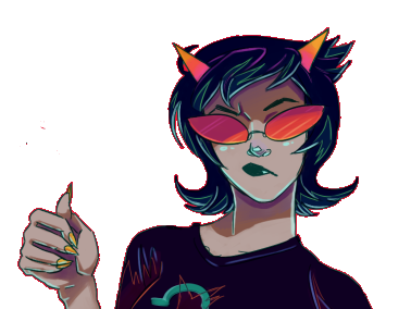 homestuck pyrope thumbs terezi up