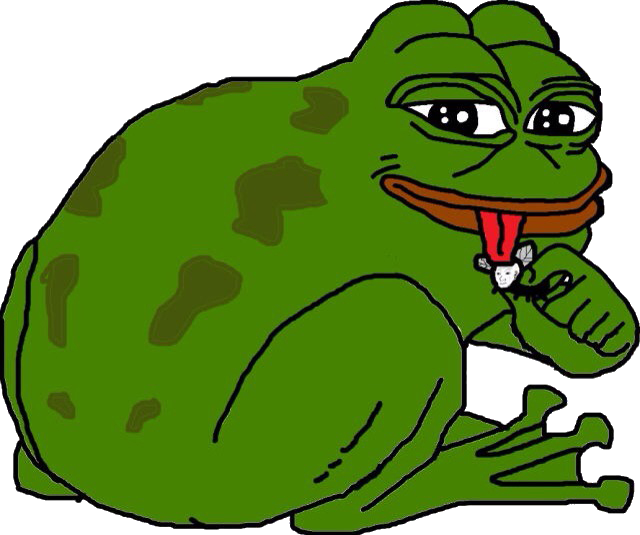 sourir dos grenouille pepe