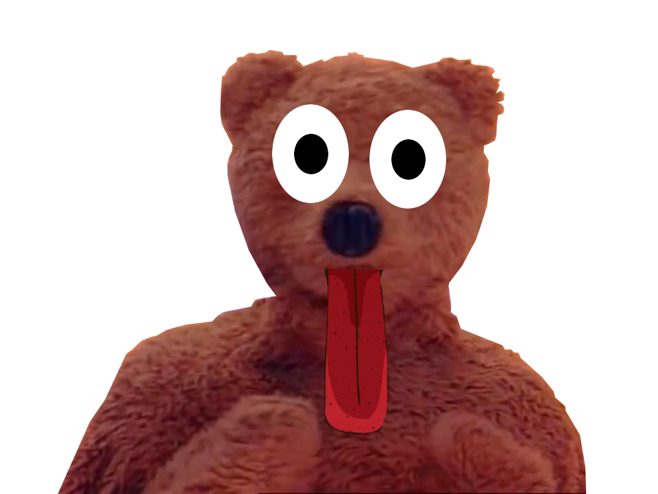 yeux nounours langue