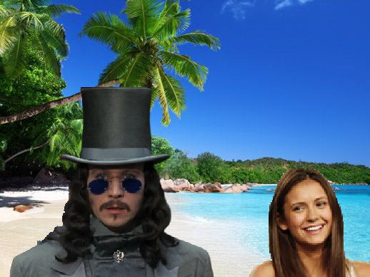 risitas plage dracula fille