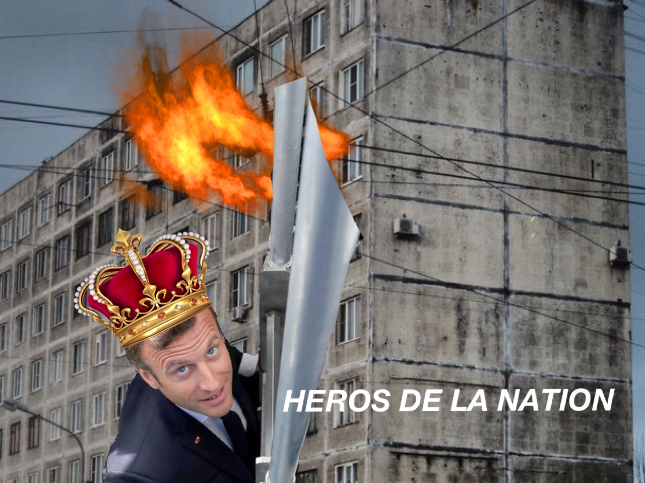 sauveur politic roi heros macron