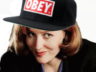 x dana xfiles files scully obey casquette