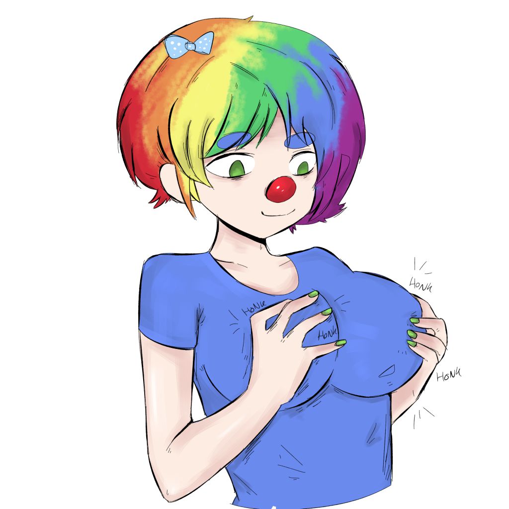 anime lgbt fille sein kikoojap clown girl rainbow paladins boobs honk anderson jolie
