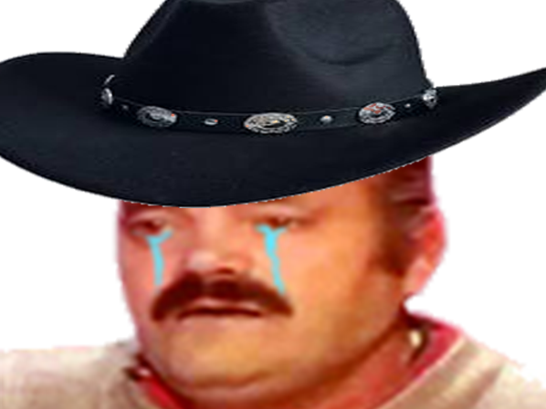 pleure triste risitas cowboy