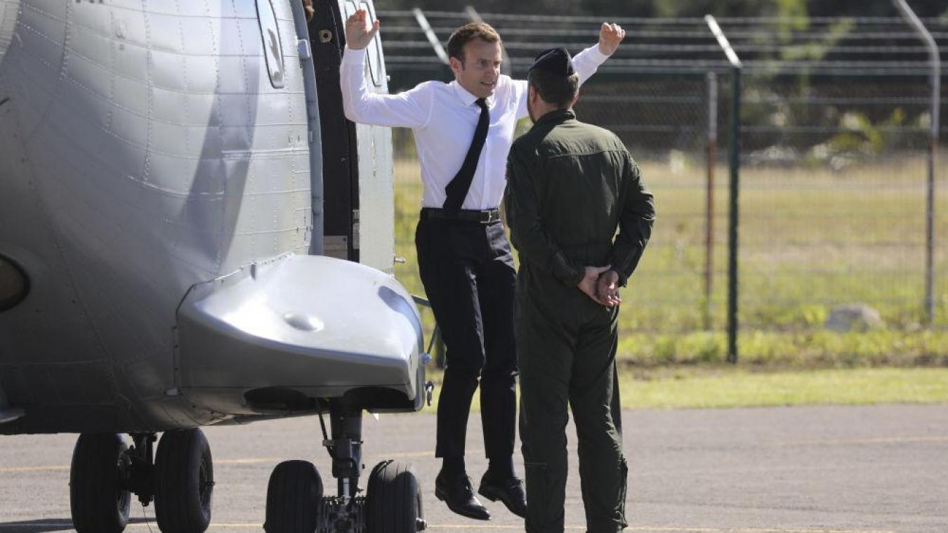 sos helico sueur macron
