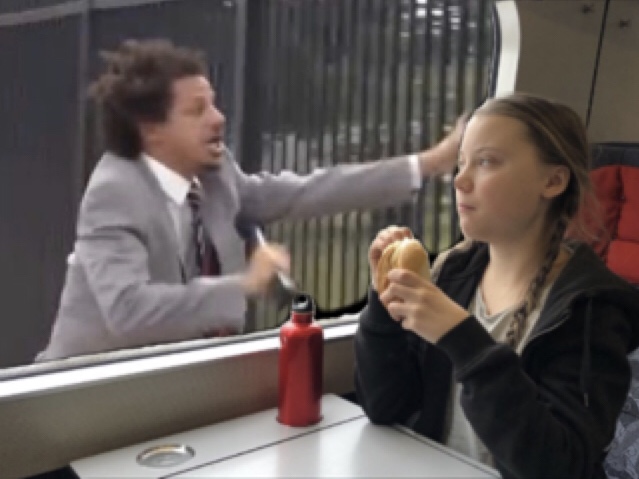 Sticker greta thunberg other ecologie train par sentier38