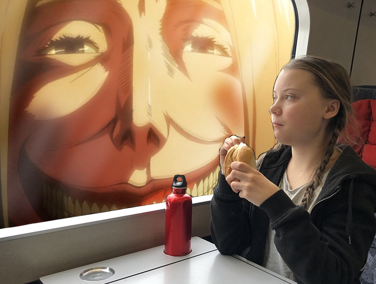 petit train ecologie sourire other dejeuner fille thunberg greta