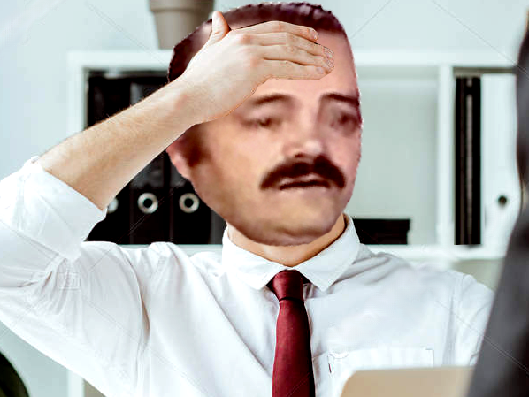 remontade patron risitas employe salarier colere triste engueuler emploi sueur boss