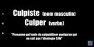 culpiste culpisme culper other