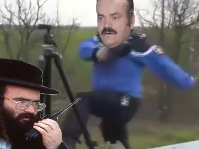 la juif glissiere casse talkie barriere autoroute gueule walkie risitas police chute gilbert gendarmerie