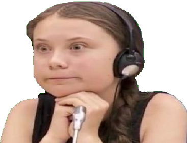 petite greta fille choque filette politic enfant yeux thunberg gros