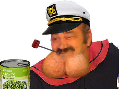 couilles risitas epinards popeye clin oeil marin issou pipe
