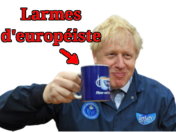 johnson boris larmes risitas ue brexit uk