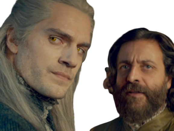 Sticker de noel sur regard the jvc geralt sorceleur witcher netflix henry cavill