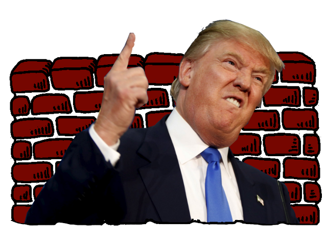 trump risitas mur face