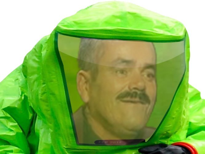 corona gaz chancla coronavirus protection virus la issou combinaison masque a risitas