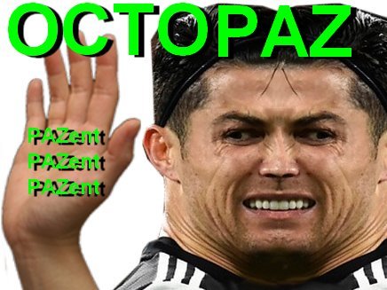 Sticker risitas octopaz pazent paz ronaldo par Risipied