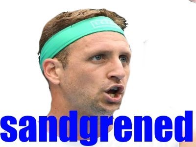Sticker tennys sandgren tennis other par pizza_hawaienne