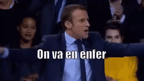 Sticker risitas emsemble enfer macron par baignoire571