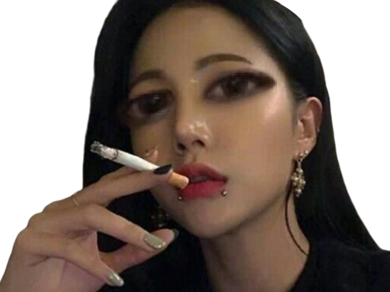 coreenne risitas fume cigarette aesthetic girl korean