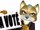 tinnova-panneau-starfox-affiche-feuille-pancarte-adventures-a-bulletin-fox-furry-mccloud-debat-politique-vote-renard