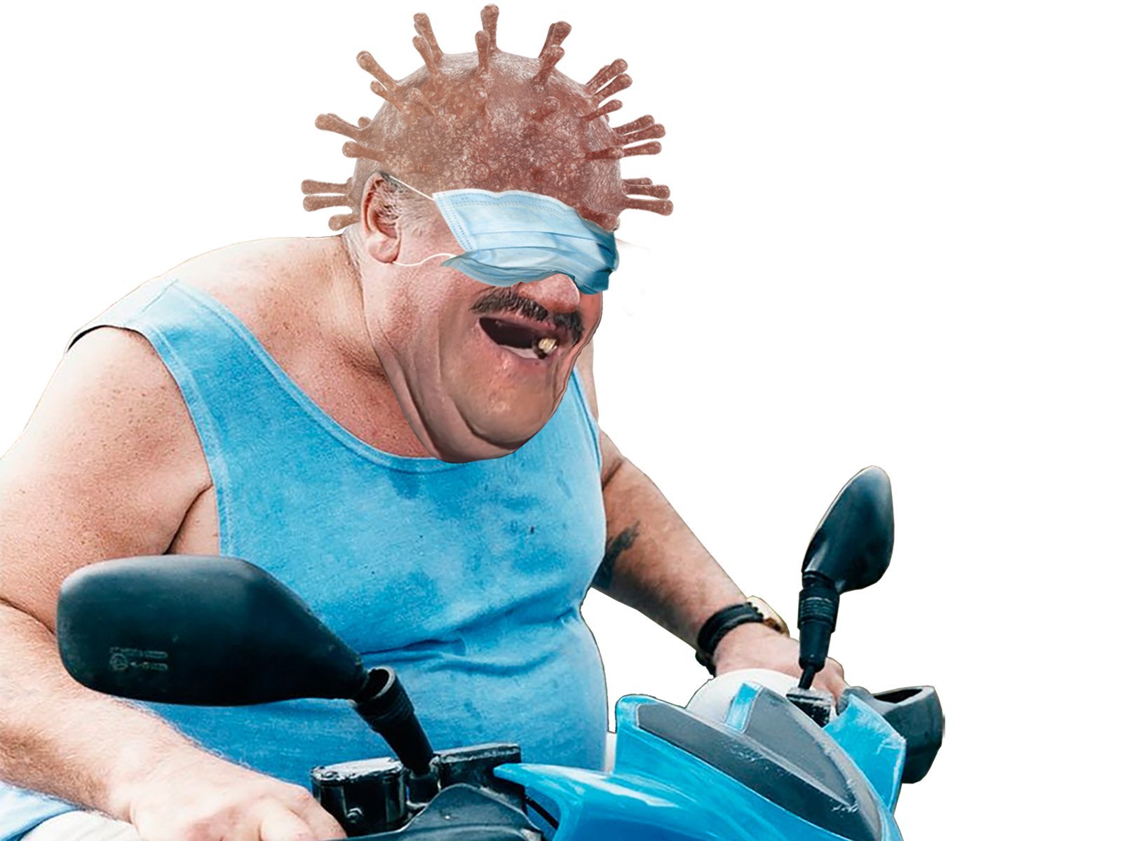 depardieu gerard scooter covid coronavirus risitas risidieu 19 coroned