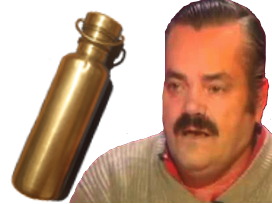 soif gourde ecolo boire etonne risitas eau choque