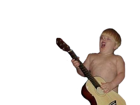 rock guitare gamin absurde cri