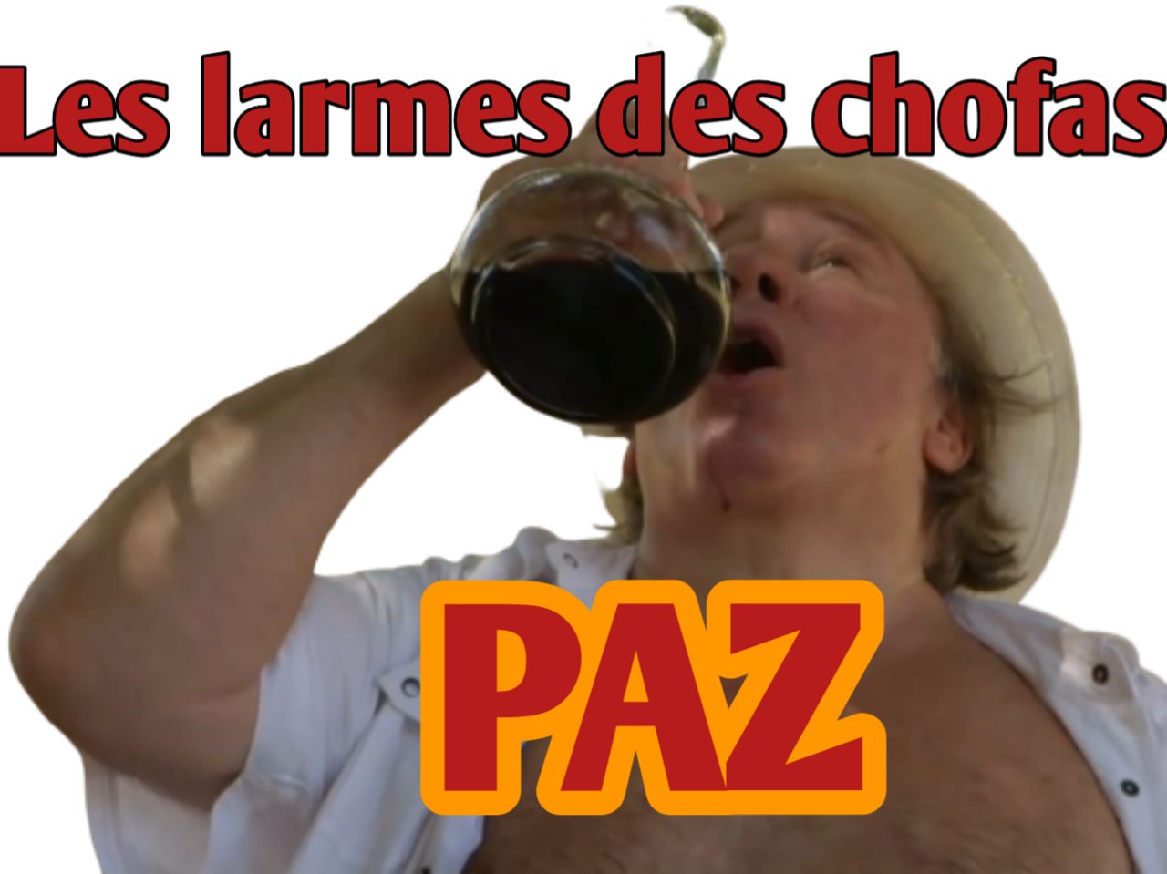 Sticker paz depardieu risitas chofa par WormsElite