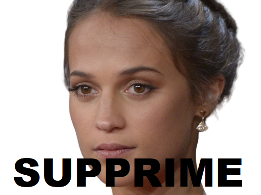 alicia vikander fille supprime
