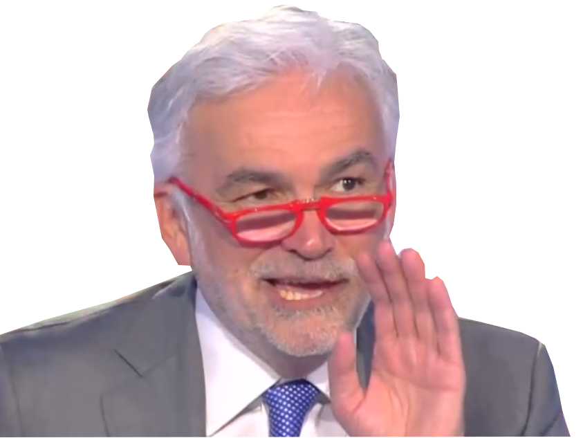 serieux risitas pro pascal costume chuchote praud main tele parle