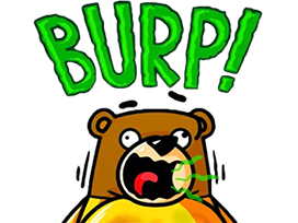 porc gras broula degueu tshirt jvc degueulasse ours bud gros burp sticker original jaune rote rot classic