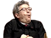 surpris amuse melenchon
