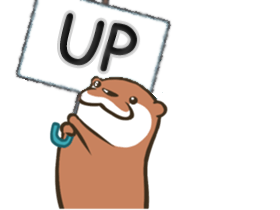 otter sticker loutre