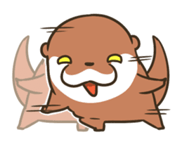 loutre otter other sticker